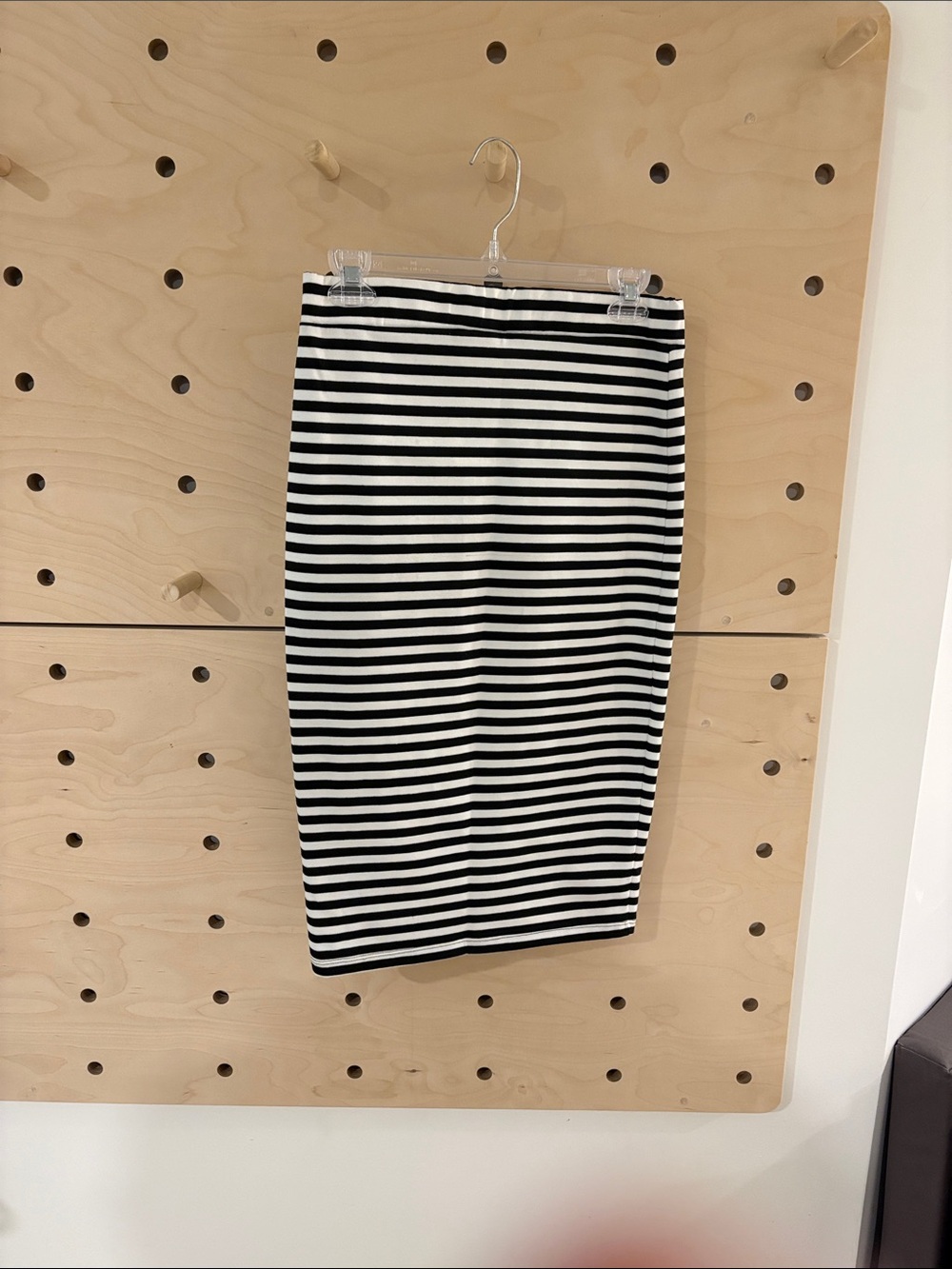 Smart Set Black and White Striped Pencil Skirt